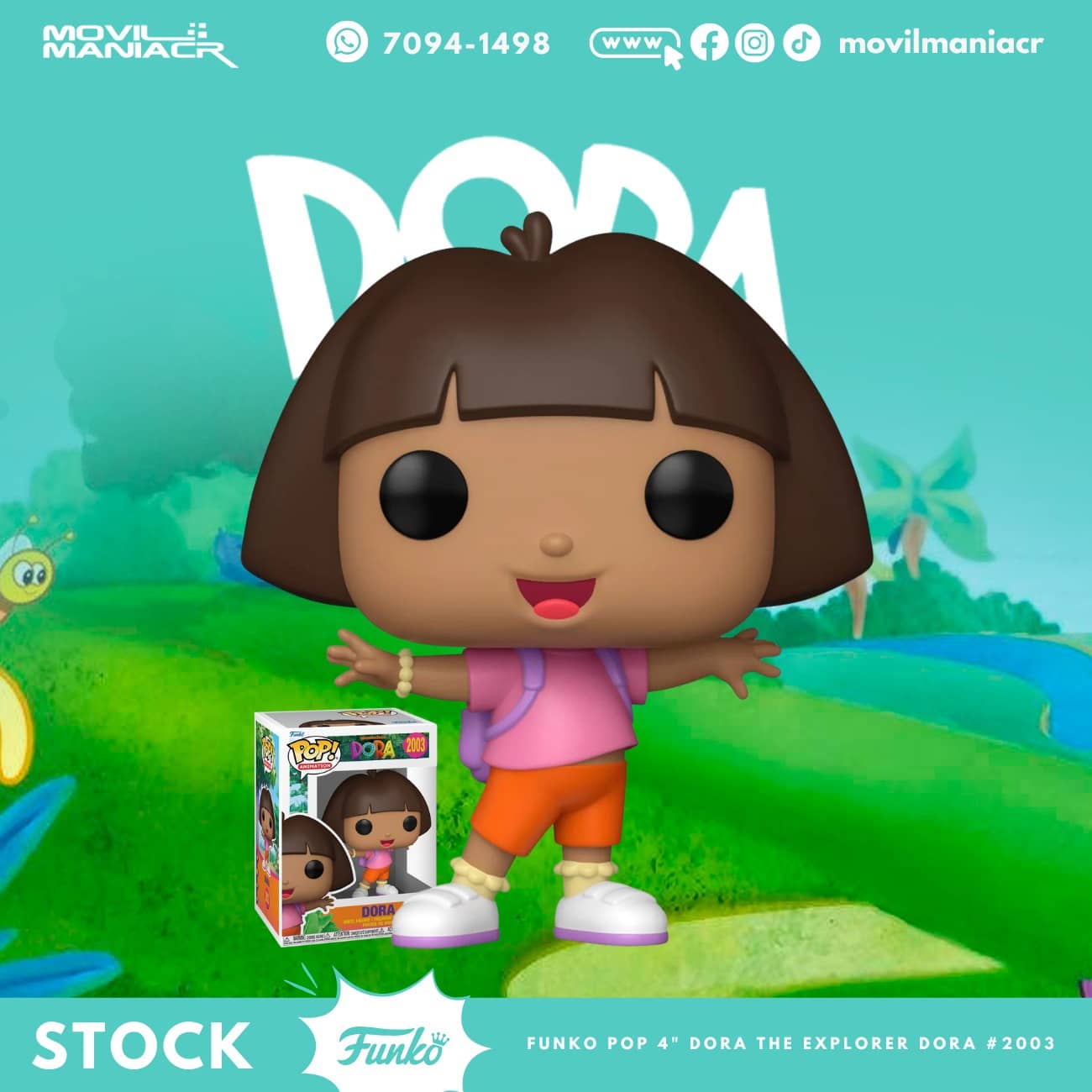 Funko Pop Dora the Explorer Dora #2003 - (Stock) ¡Disponible Ahora! 1 Funko Pop Dora the Explorer Dora #2003 - (Stock) ¡Disponible Ahora!