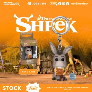 Funko Pop Shrek DreamWorks 30th Anniversary Donkey Glitter - Llavero (Stock) ¡Disponible Ahora!