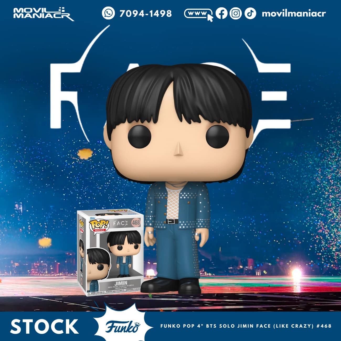 Funko Pop BTS Solo Jimin Face (Like Crazy) #468 - (Stock) ¡Disponible Ahora! 1 Funko Pop BTS Solo Jimin Face (Like Crazy) #468 - (Stock) ¡Disponible Ahora!