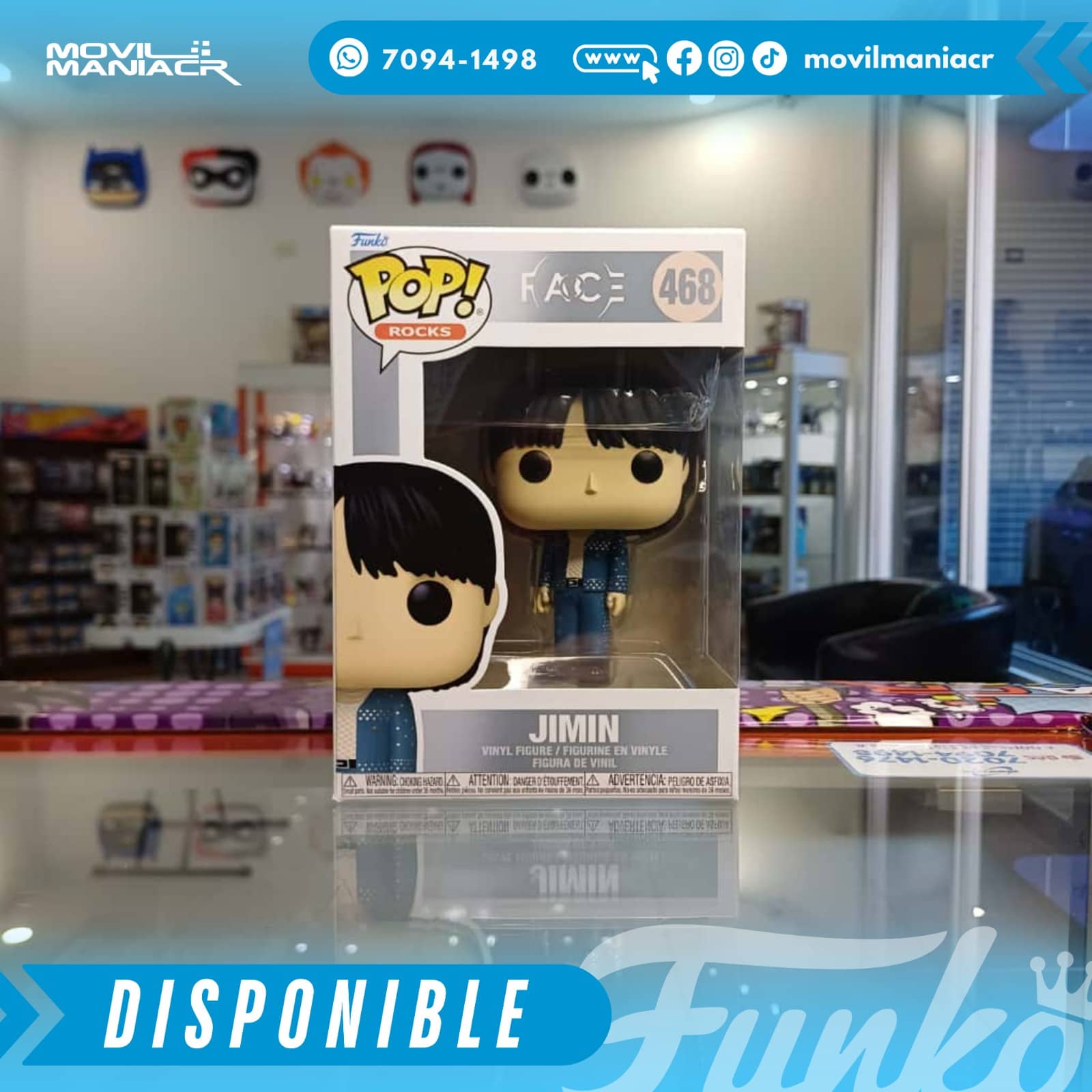 Funko Pop BTS Solo Jimin Face (Like Crazy) #468 - (Stock) ¡Disponible Ahora! 2 Funko Pop BTS Solo Jimin Face (Like Crazy) #468 - (Stock) ¡Disponible Ahora!