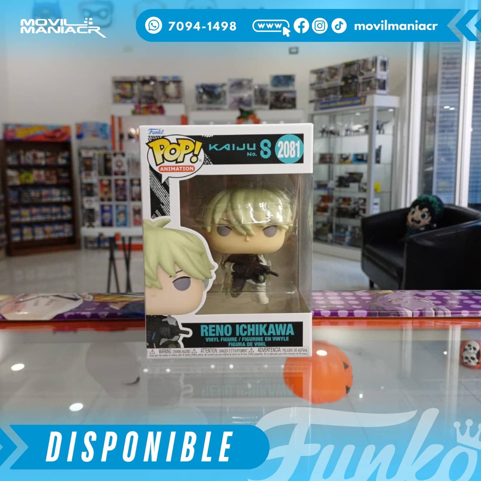 Funko Pop Kaiju No. 8 Reno Ichikawa #2081 - (Stock) ¡Disponible Ahora! 2 Funko Pop Kaiju No. 8 Reno Ichikawa #2081 - (Stock) ¡Disponible Ahora! - Imagen 2