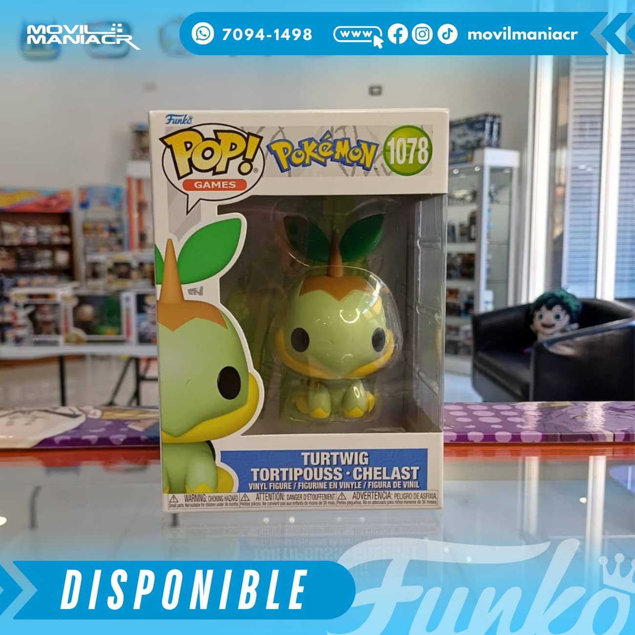 Funko Pop Pokémon Turtwig #1078 - (Stock) ¡Disponible Ahora! 2 Funko Pop Pokémon Turtwig #1078 - (Stock) ¡Disponible Ahora! - Imagen 2