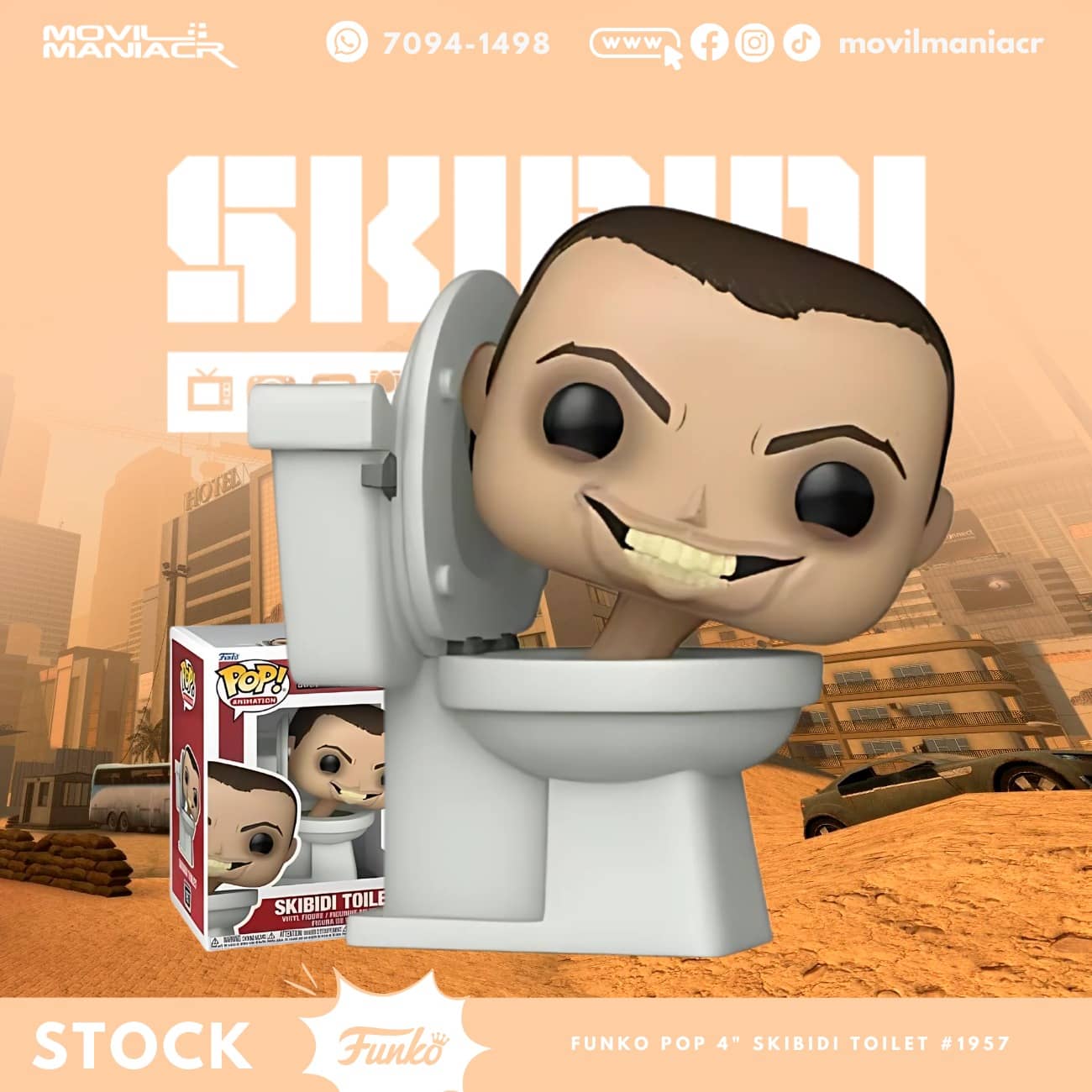Funko Pop Skibidi Toilet #1957 - (Stock) ¡Disponible Ahora! 1 Funko Pop Skibidi Toilet #1957 - (Stock) ¡Disponible Ahora!