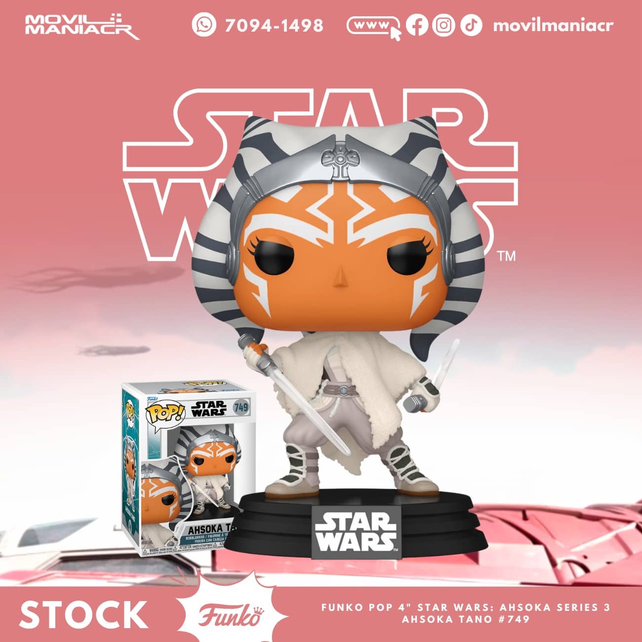 Funko Pop Star Wars Ahsoka Series 3 Ahsoka Tano #749 - (Stock) ¡Disponible Ahora! 1 Funko Pop Star Wars Ahsoka Series 3 Ahsoka Tano #749 - (Stock) ¡Disponible Ahora!