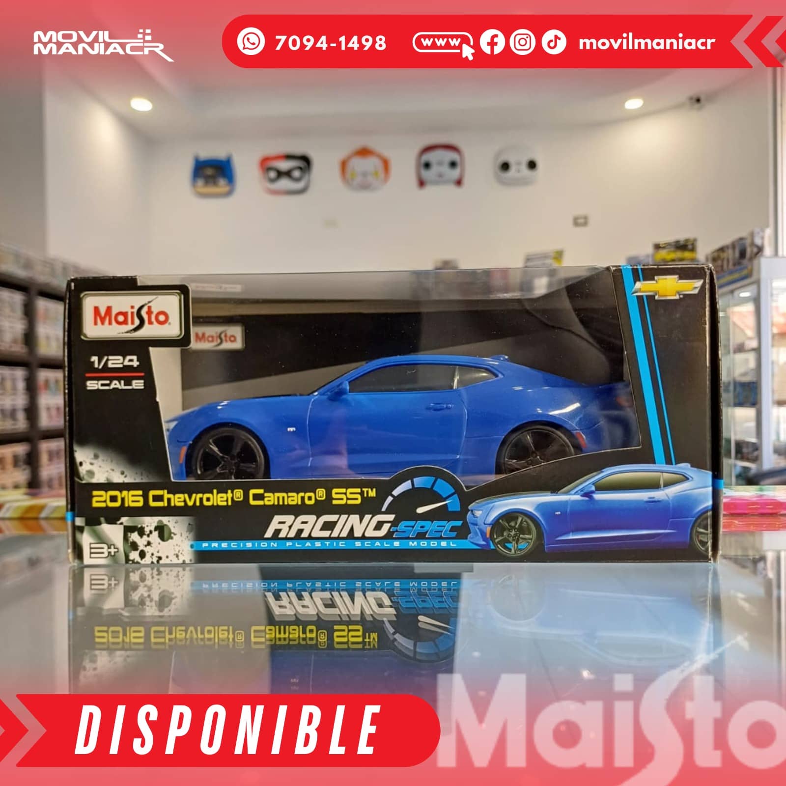 Carro Maisto Racing-Spec 2016 Chevrolet Camaro SS Escala 1:24 – (Stock) ¡Disponible Ahora! 1 Carro Maisto Racing-Spec 2016 Chevrolet Camaro SS Escala 124 – (Stock) ¡Disponible Ahora!
