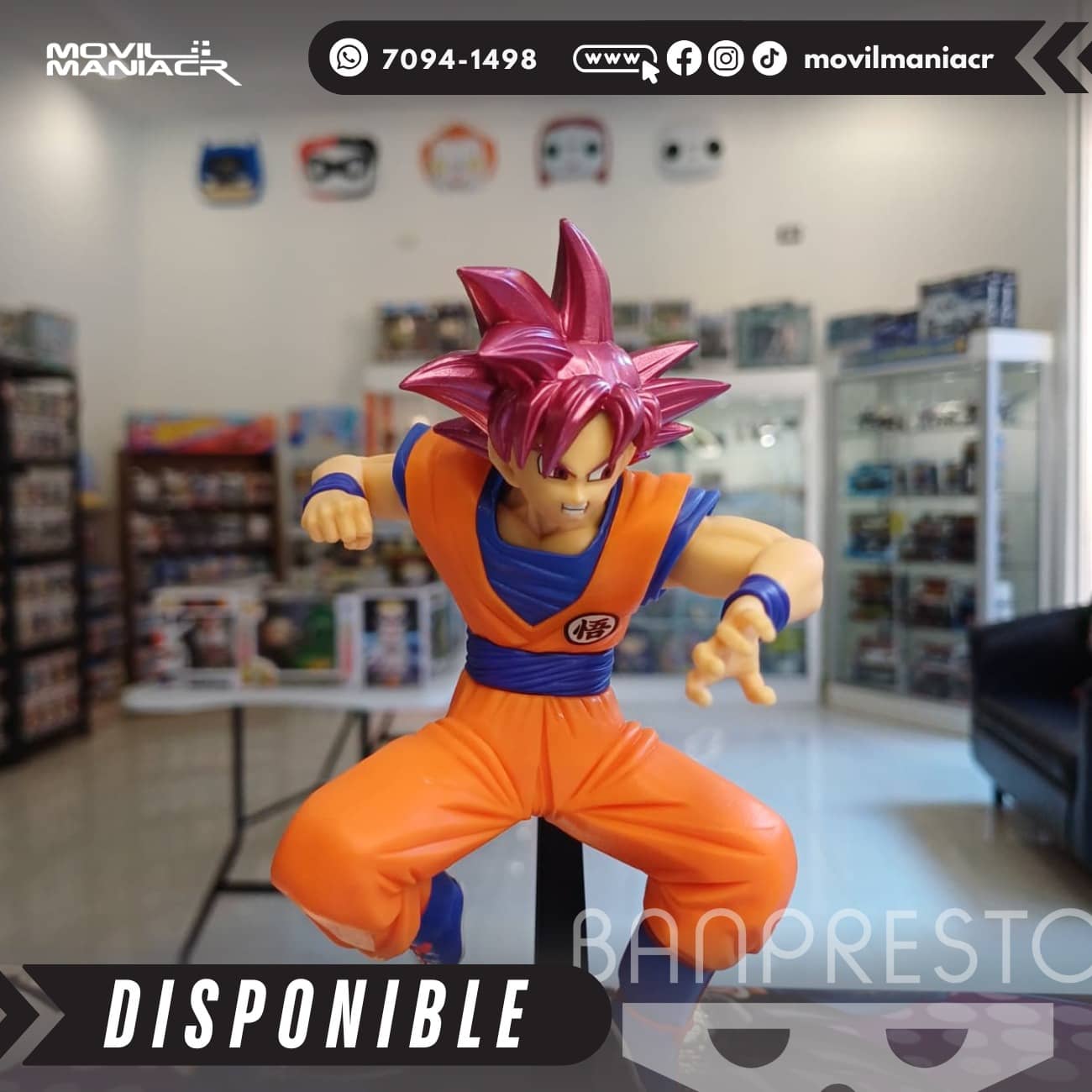 Figura Banpresto Dragon Ball Super Super Saiyan God Goku Match Makers 12cm aprox - (Stock) ¡Disponible! 2 Figura Banpresto Dragon Ball Super Super Saiyan God Goku Match Makers 12cm aprox - (Stock) ¡Disponible! - Imagen 2