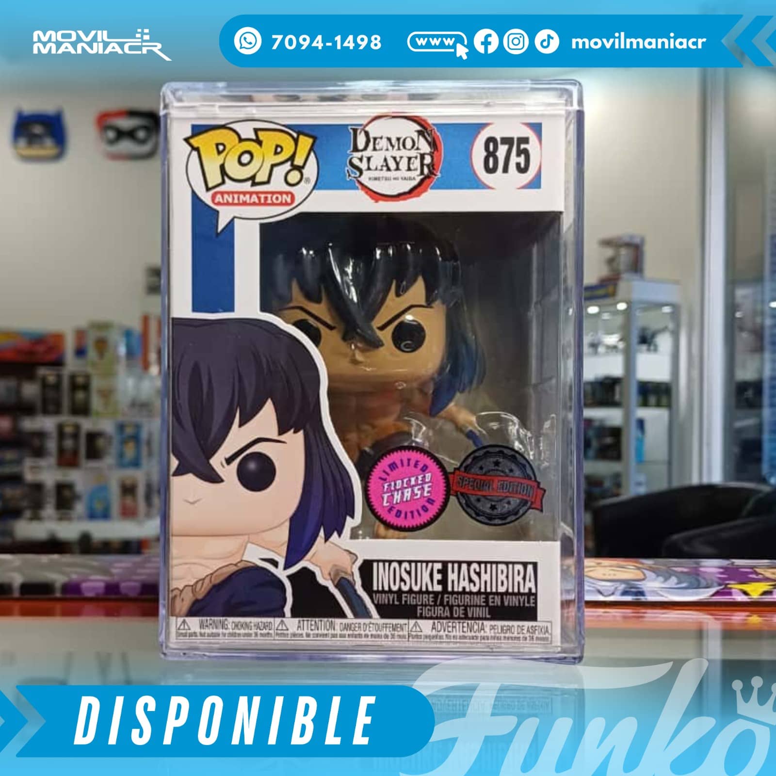 Funko Pop Demon Slayer Inosuke Chase Exclusivo #875 - (Stock) ¡Disponible Ahora! 2 Funko Pop Demon Slayer Inosuke Chase Exclusivo #875 - (Stock) ¡Disponible Ahora! - Imagen 2