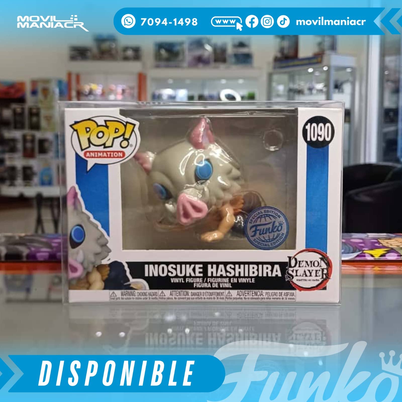 Funko Pop Demon Slayer Inosuke Exclusivo #1090 - (Stock) ¡Disponible Ahora! 2 Funko Pop Demon Slayer Inosuke Exclusivo #1090 - (Stock) ¡Disponible Ahora! - Imagen 2