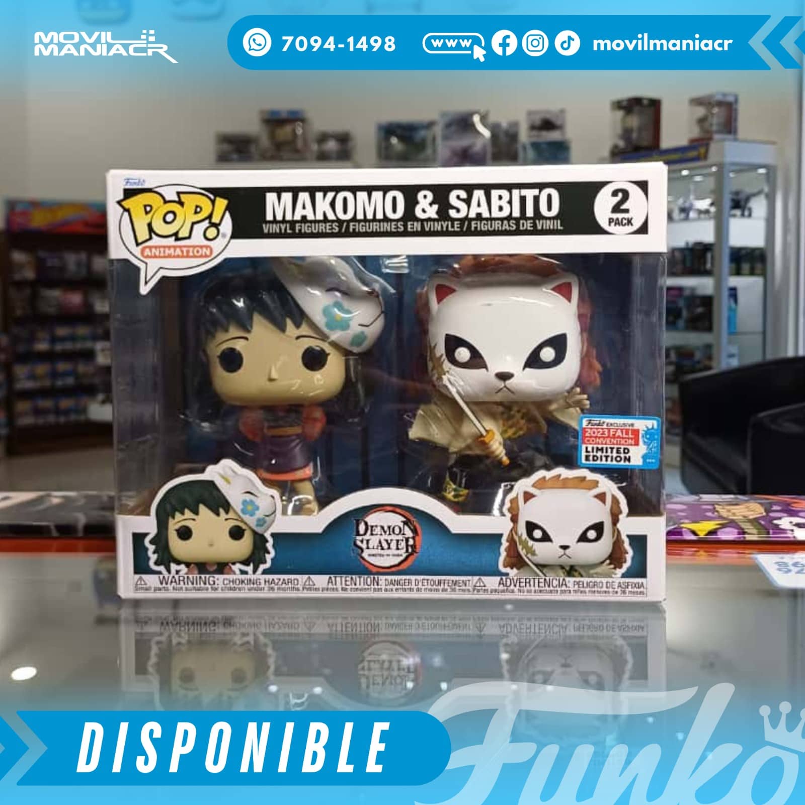 Funko Pop Demon Slayer Makomo & Sabito Exclusivo - 2-Pack (Stock) ¡Disponible Ahora! 2 Funko Pop Demon Slayer Makomo & Sabito Exclusivo - 2-Pack (Stock) ¡Disponible Ahora! - Imagen 2