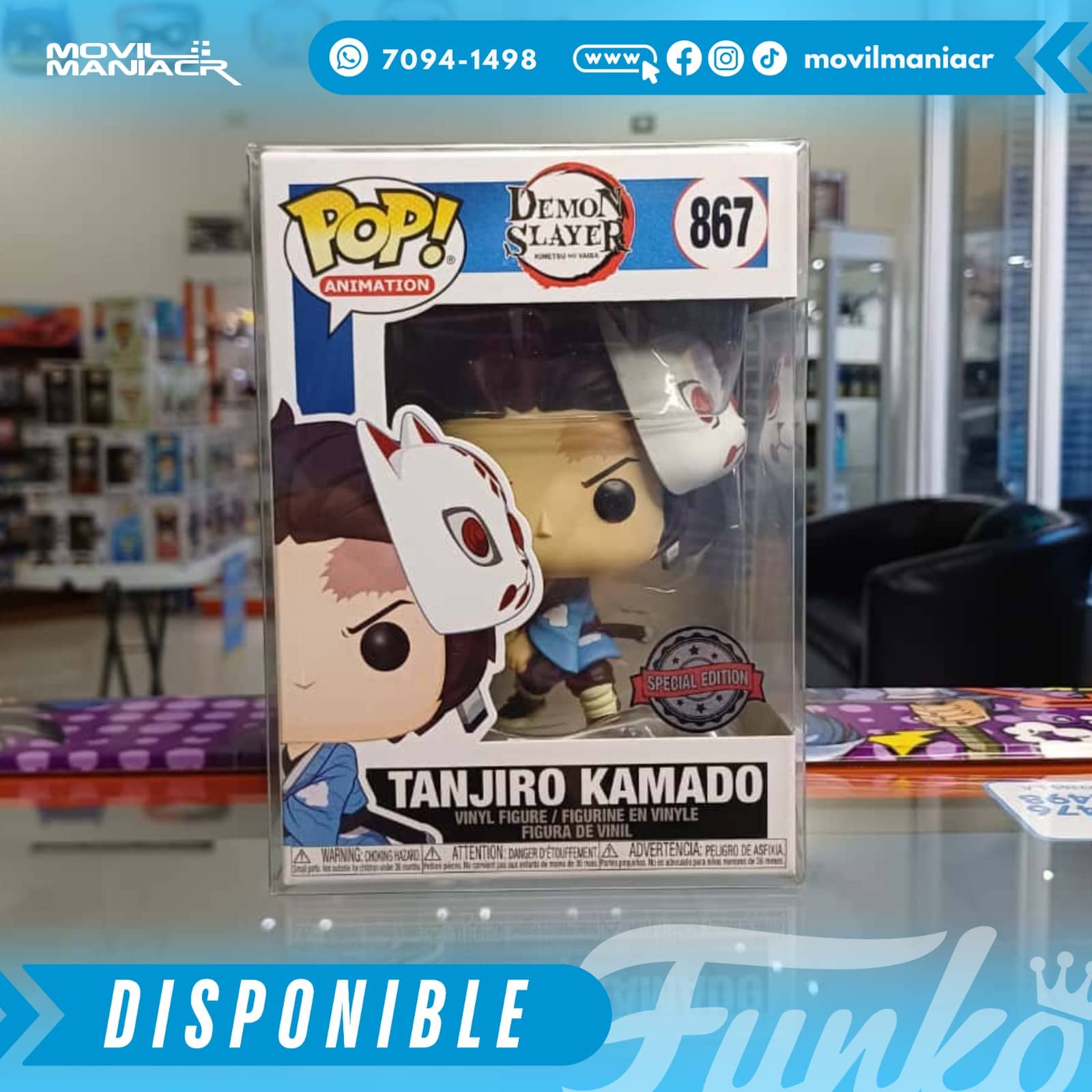 Funko Pop Demon Slayer Tanjiro Kamado Exclusivo #867 - (Stock) ¡Disponible Ahora! 2 Funko Pop Demon Slayer Tanjiro Kamado Exclusivo #867 - (Stock) ¡Disponible Ahora! - Imagen 2