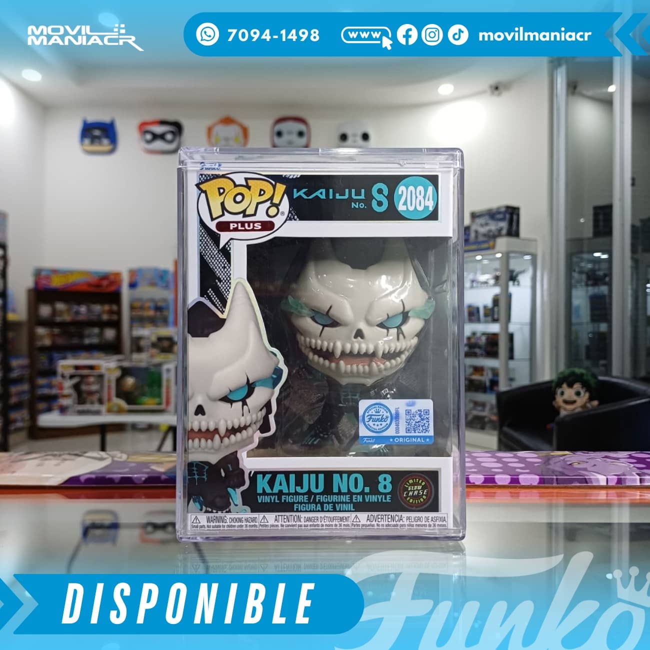 Funko Pop Kaiju No. 8 Chase GITD Exclusivo #2084 - (Stock) ¡Disponible Ahora! 2 Funko Pop Kaiju No. 8 Chase GITD Exclusivo #2084 - (Stock) ¡Disponible Ahora!
