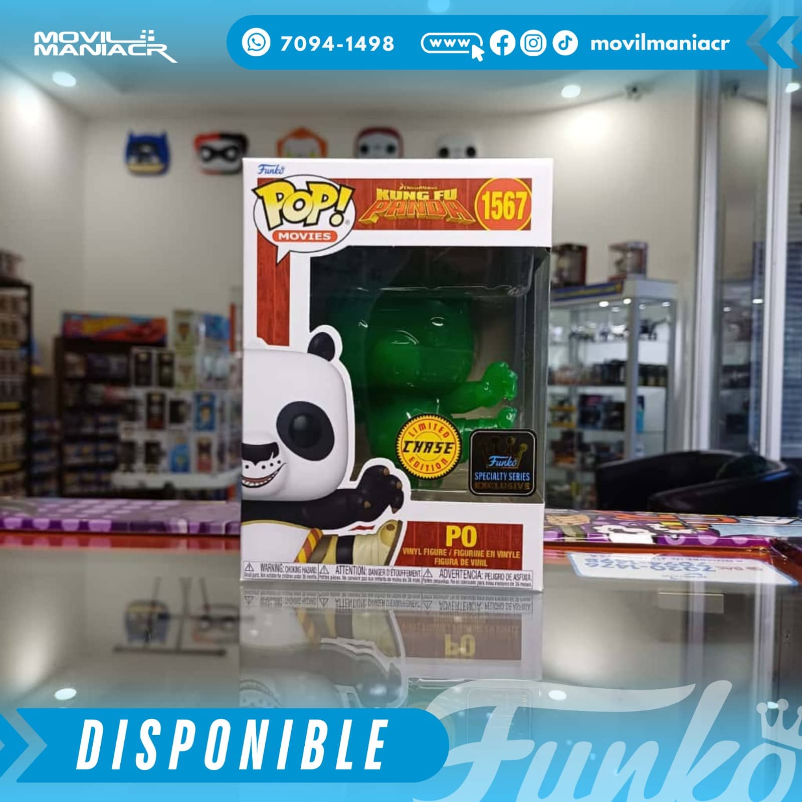 Funko Pop Kung Fu Panda Po Chase Exclusivo #1567 - (Stock) ¡Disponible Ahora! 2 Funko Pop Kung Fu Panda Po Chase Exclusivo #1567 - (Stock) ¡Disponible Ahora! - Imagen 2