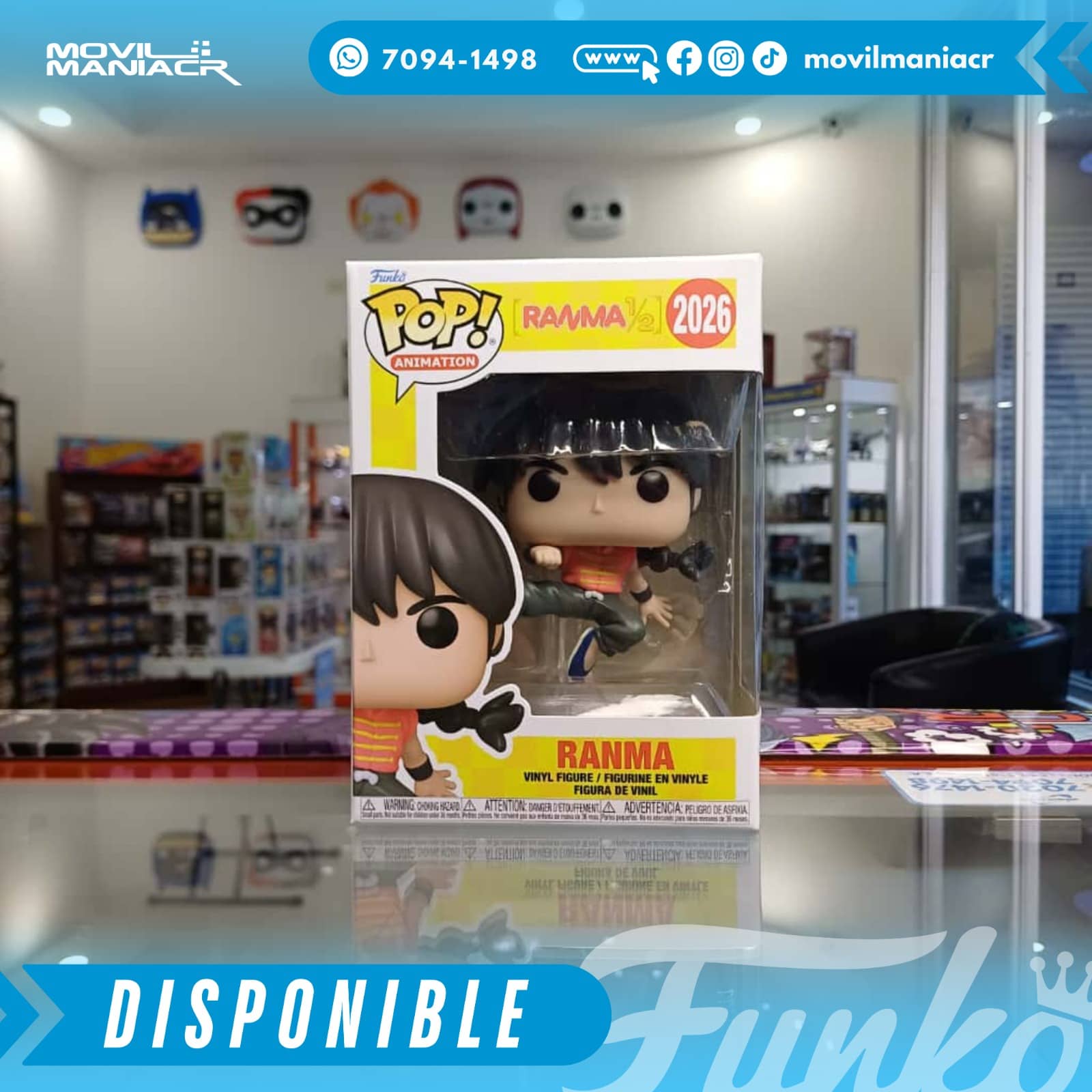 Funko Pop Ranma 1/2 #2026 - (Stock) ¡Disponible Ahora! 2 Funko Pop Ranma 12 #2026 - (Stock) ¡Disponible Ahora!