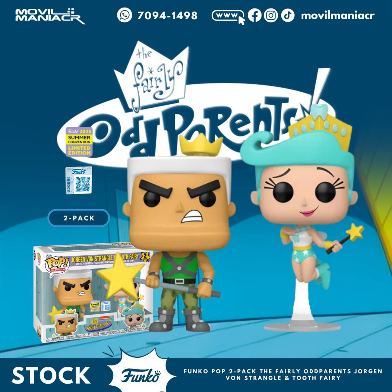 Funko Pop The Fairly OddParents Jurgen & The Fairy Exclusivo - 2-Pack (Stock) ¡Disponible Ahora! 1 Funko Pop The Fairly OddParents Jurgen & The Fairy Exclusivo - 2-Pack