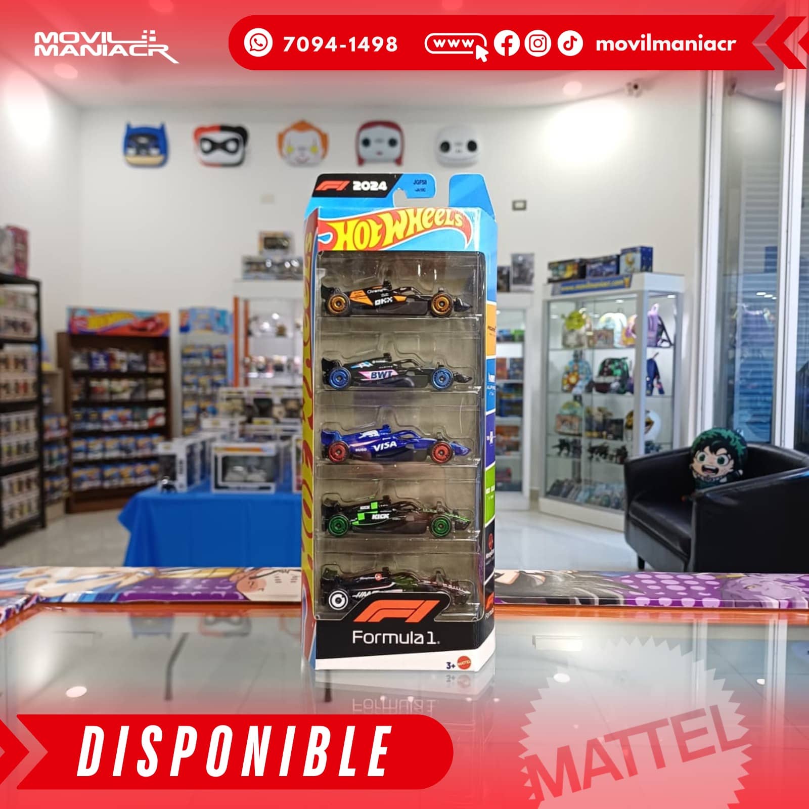 5-Pack Hot Wheels Formula 1 2024 (Stock) ¡Disponible Ahora! 1 5-Pack Hot Wheels Formula 1 2024 (Stock) ¡Disponible Ahora!