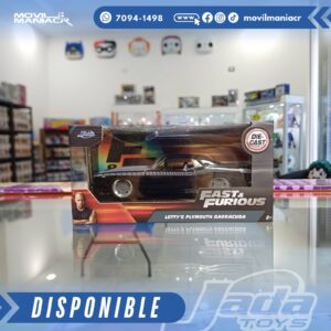 Carro Jada Toys Fast and Furious Letty's Plymouth Barracuda Escala 132 – (Stock) ¡Disponible Ahora!