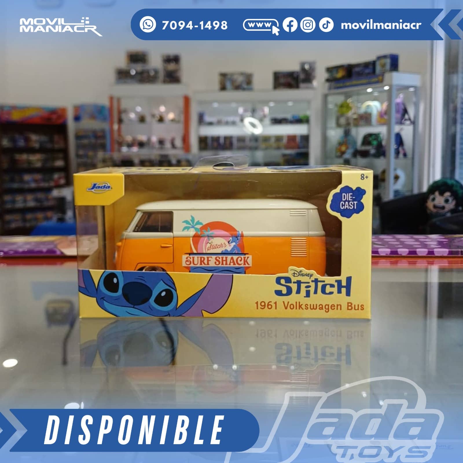 Carro Jada Toys Stitch '61 Volkswagen Bus Escala 1:32 – (Stock) ¡Disponible Ahora! 1 Carro Jada Toys Stitch '61 Volkswagen Bus Escala 132 – (Stock) ¡Disponible Ahora!