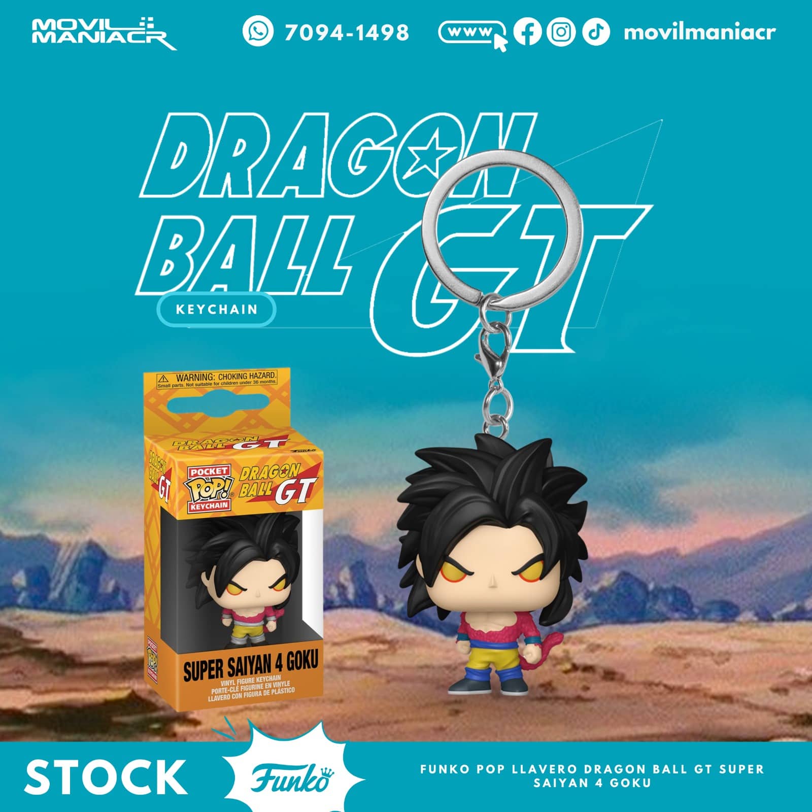 Funko Pop Dragon Ball GT Super Saiyan 4 Goku - Llavero (Stock) ¡Disponible Ahora! 1 Funko Pop Dragon Ball GT Super Saiyan 4 Goku - Llavero