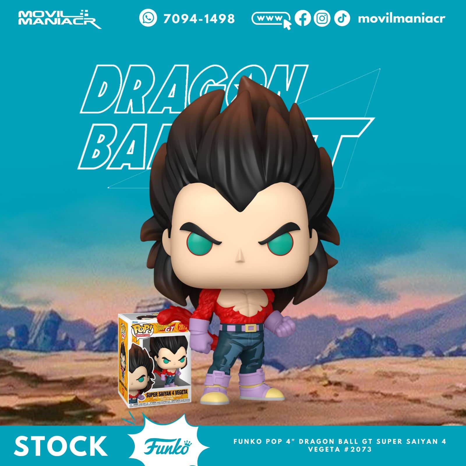 Funko Pop Dragon Ball GT Super Saiyan 4 Vegeta #2073 - (Stock) ¡Disponible Ahora! 1 Funko Pop Dragon Ball GT Super Saiyan 4 Vegeta #2073 - (Stock) ¡Disponible Ahora!