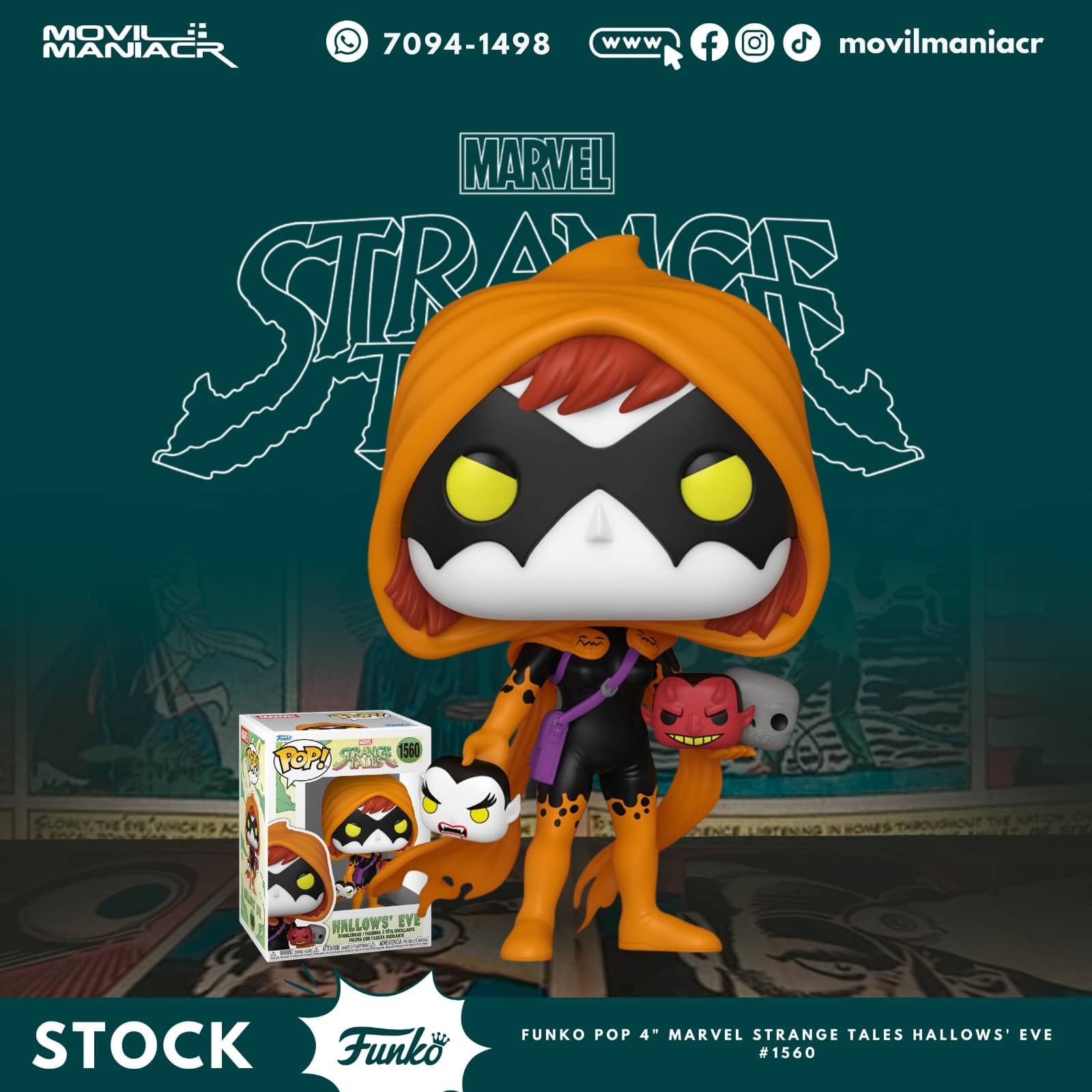 Funko Pop Marvel Strange Tales Hallows' Eve #1560 - (Stock) ¡Disponible Ahora! 1 Funko Pop Marvel Strange Tales Hallows' Eve #1560 - (Stock) ¡Disponible Ahora!