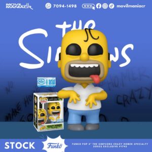 Funko Pop The Simpsons Crazy Homer Exclusivo #1743 - (Stock) ¡Disponible Ahora!