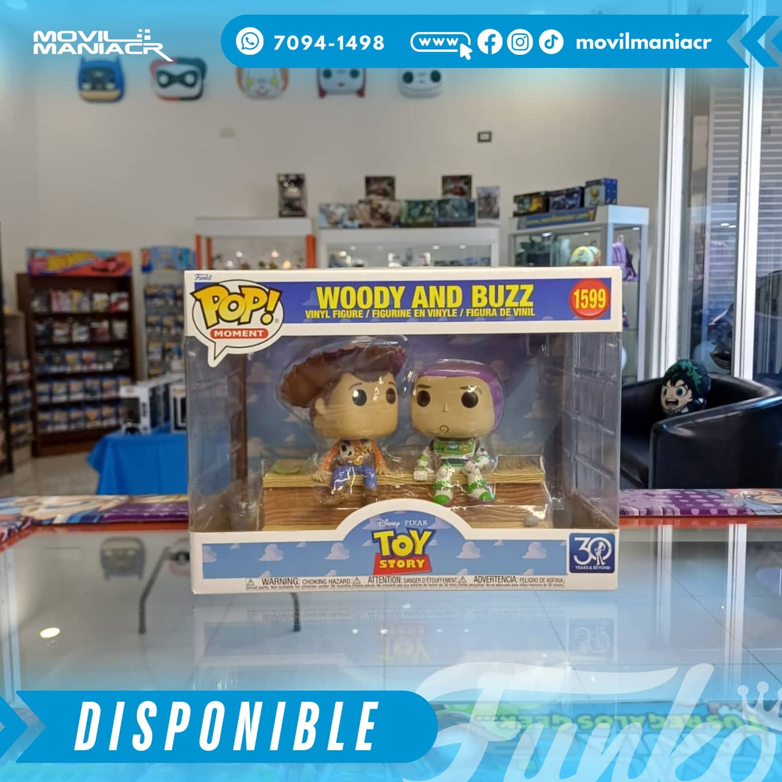 Funko Pop Toy Story 30th Anniversary Woody and Buzz #1599 - Moment (Stock) ¡Disponible Ahora! 2 Funko Pop Toy Story 30th Anniversary Woody and Buzz #1599 - Moment (Stock) ¡Disponible Ahora! - Imagen 2