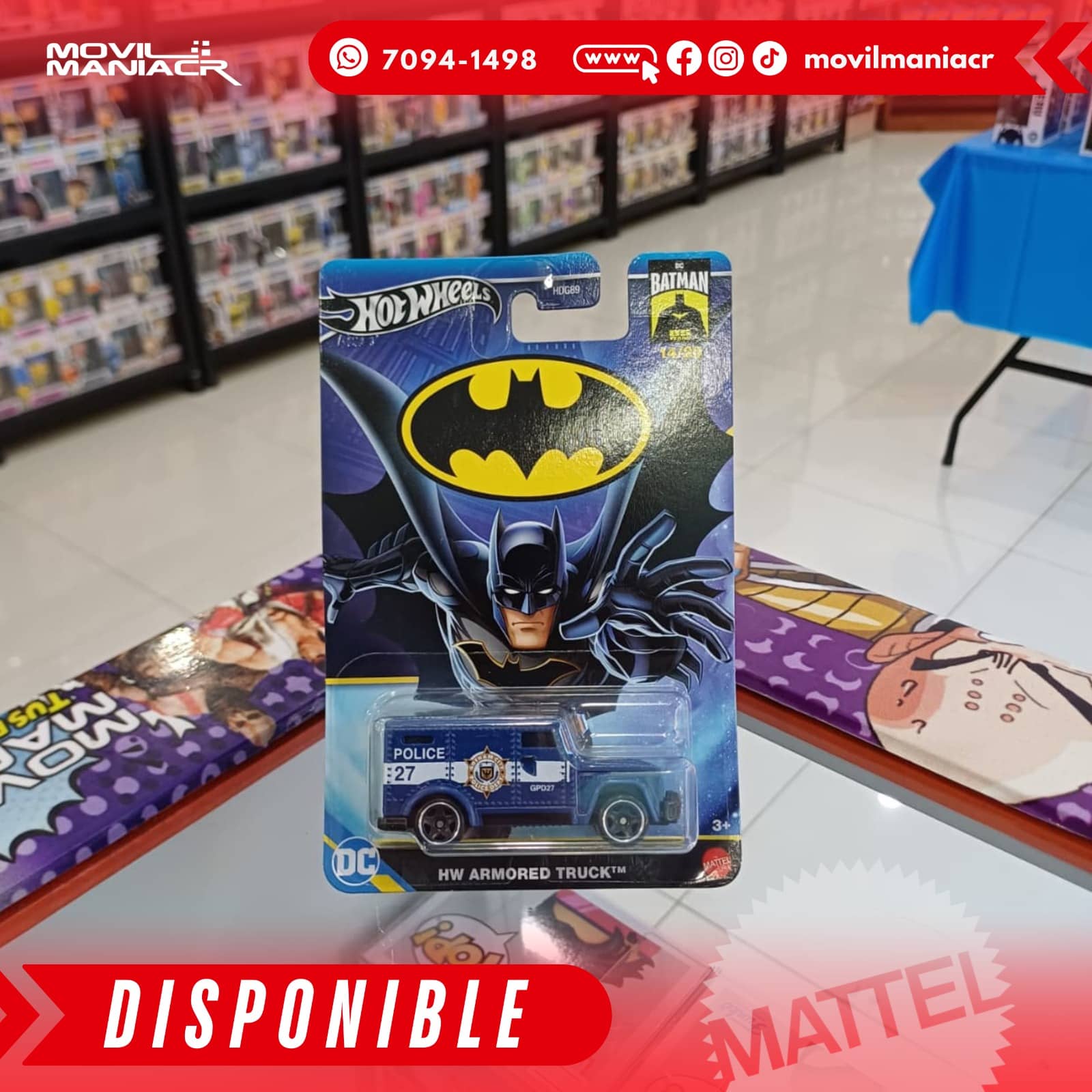 Hot Wheels Batman HW Armored Truck 14/20 - (Stock) ¡Disponible Ahora! 1 Hot Wheels Batman HW Armored Truck 1420 - (Stock) ¡Disponible Ahora!