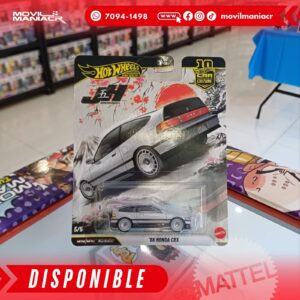 Hot Wheels Car Culture '88 Honda CRX - Premium (Stock) ¡Disponible Ahora!