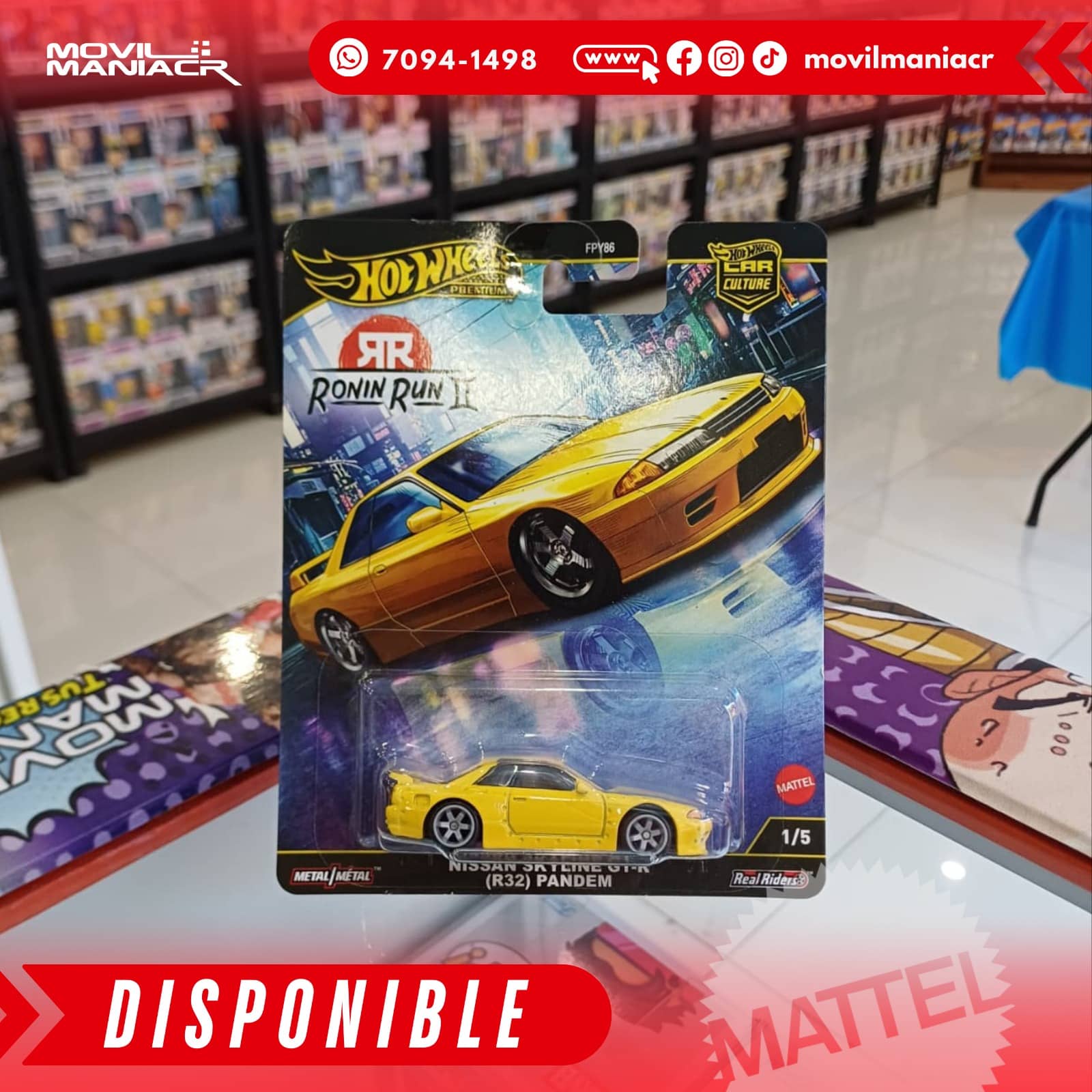Hot Wheels Car Culture Nissan Skyline GT-R (R32) Pandem - Premium (Stock) ¡Disponible Ahora! 1 Hot Wheels Car Culture Nissan Skyline GT-R (R32) Pandem - Premium (Stock) ¡Disponible Ahora!