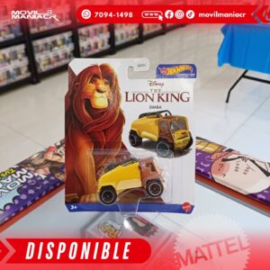 Hot Wheels Character Car The Lion King Simba - (Stock) ¡Disponible Ahora!