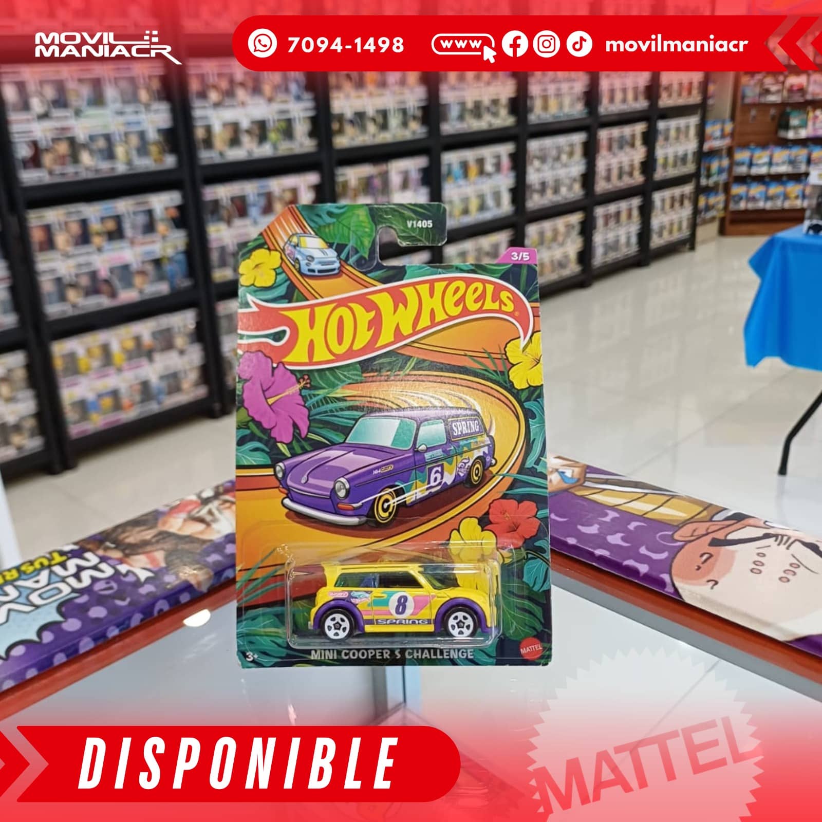 Hot Wheels Mini Cooper S Challenge 3/5 - (Stock) ¡Disponible Ahora! 1 Hot Wheels Mini Cooper S Challenge 35 - (Stock) ¡Disponible Ahora!