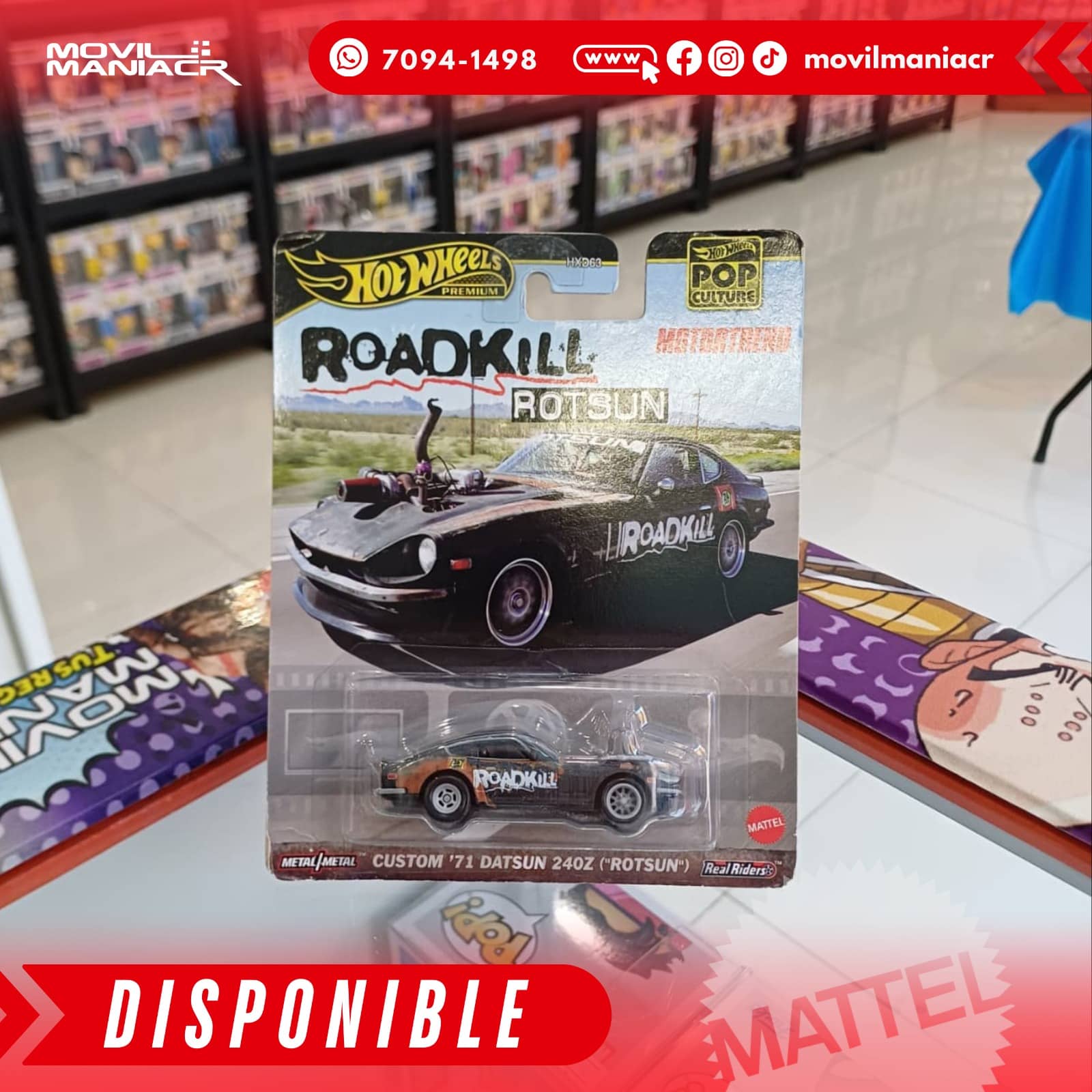 Hot Wheels Pop Culture Custome '71 Datsun 240z - Premium (Stock) ¡Disponible Ahora! 1 Hot Wheels Pop Culture Custome '71 Datsun 240z - Premium (Stock) ¡Disponible Ahora!