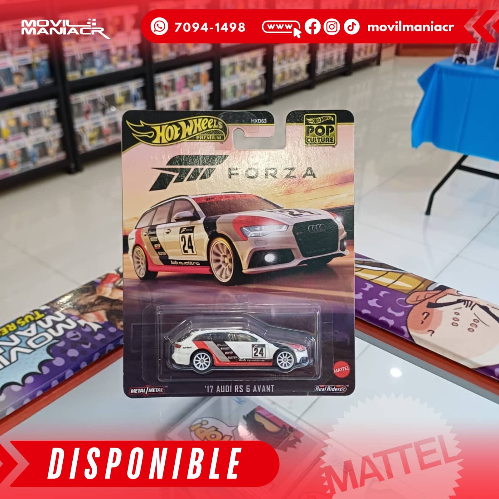 Hot Wheels Pop Culture Forza '17 Audi RS 6 Avant - Premium (Stock) ¡Disponible Ahora! 1 Hot Wheels Pop Culture Forza '17 Audi RS 6 Avant - Premium (Stock) ¡Disponible Ahora!
