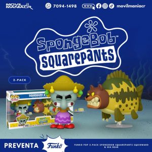 2-Pack Funko Pop SpongeBob SquarePants Squidward&Sea Bear - (Preventa) ¡Reserva Ahora!