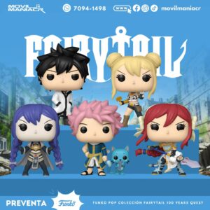 Colección 5 Funko Pop Fairy Tail 100 Years Quest - (Preventa) ¡Reserva Ahora!
