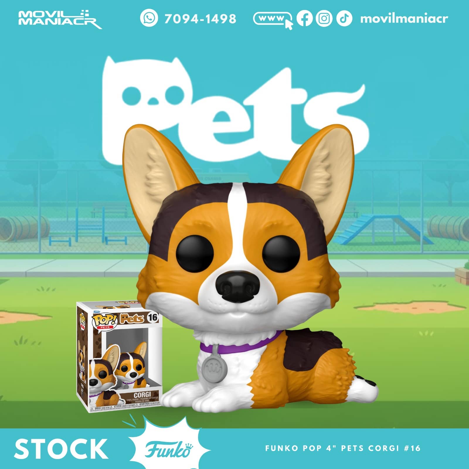 Funko Pop Pets Corgi #16 - (Stock) ¡Disponible Ahora! 1 Funko Pop Pets Corgi #16 - (Stock) ¡Disponible Ahora!