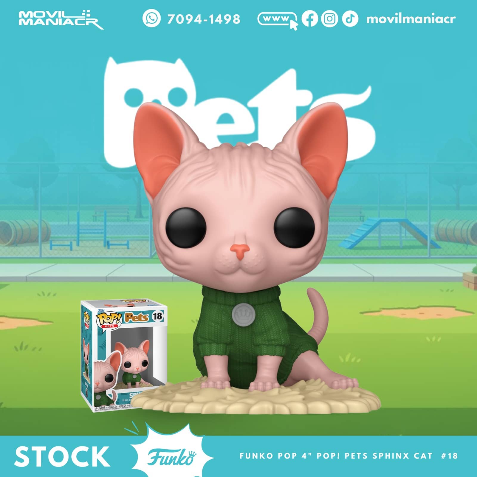 Funko Pop Pets Sphinx Cat #18 - (Stock) ¡Disponible Ahora! 1 Funko Pop Pets Sphinx Cat #18 - (Stock) ¡Disponible Ahora!