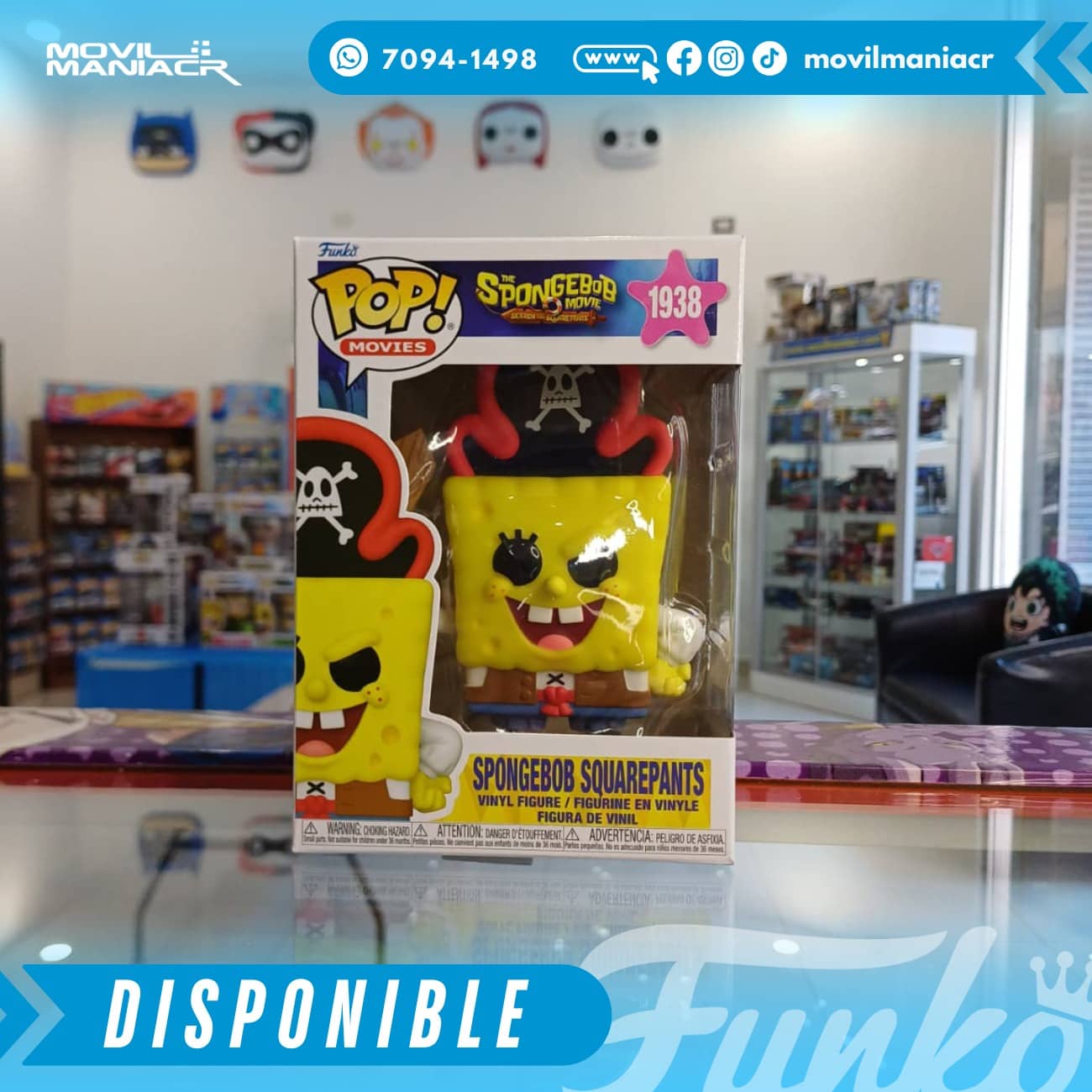 Funko Pop The SpongeBob Movie SquarePants SpongeBob #1938 - (Stock) ¡Disponible Ahora! 2 Funko Pop The SpongeBob Movie SquarePants SpongeBob #1938 - (Stock) ¡Disponible Ahora! - Imagen 2