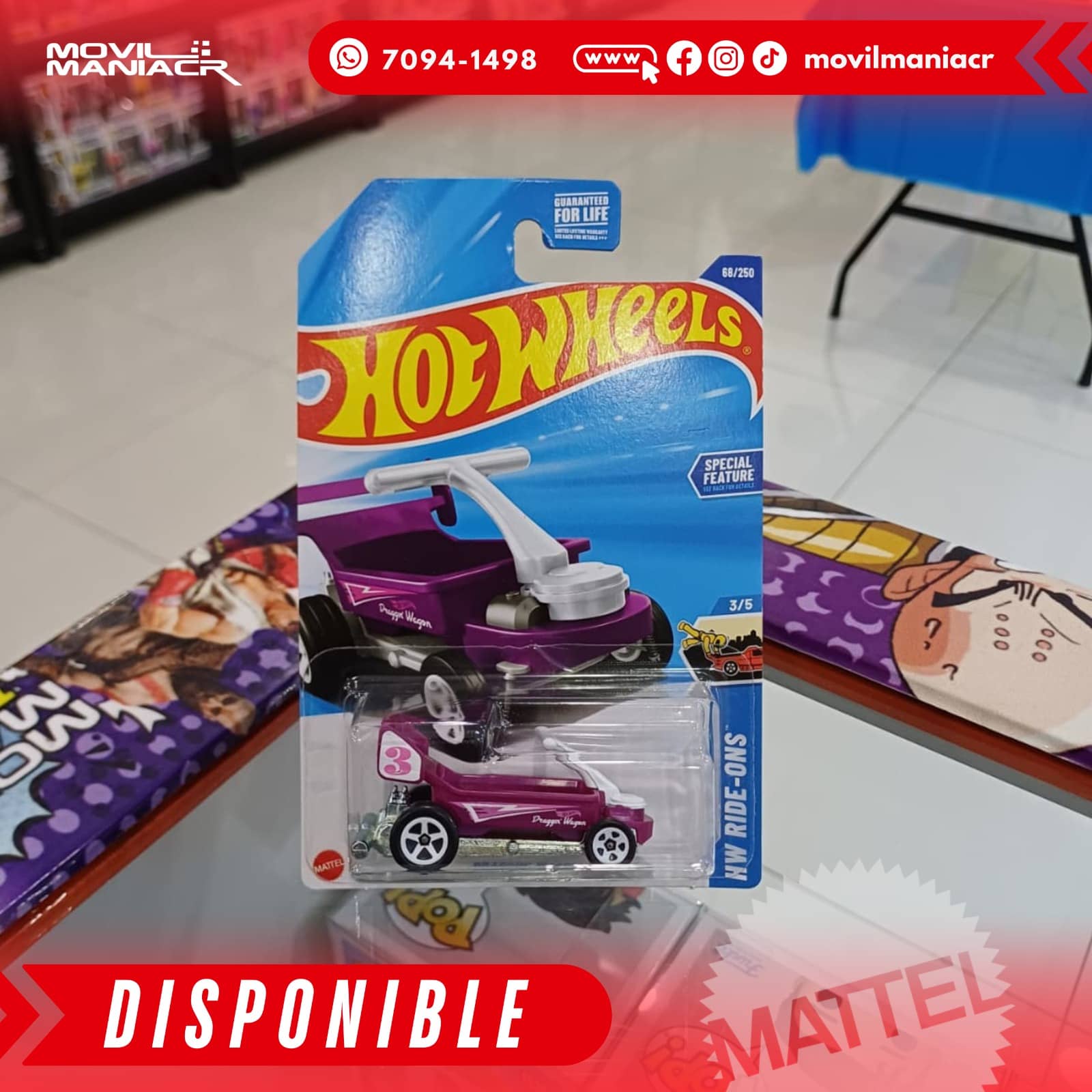 Hot Wheels Draggin' Wagon (68/250) 2025 – (Stock) ¡Disponible Ahora! 1 Hot Wheels Draggin' Wagon (68250) 2025 – (Stock) ¡Disponible Ahora!