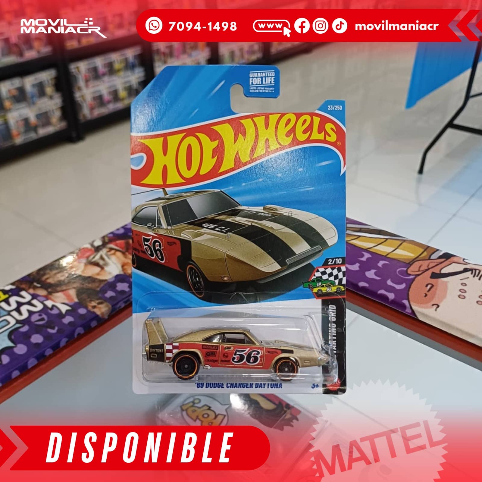 Hot Wheels '69 Dodge Charger Daytona (23/250) 2026 – (Stock) ¡Disponible Ahora! 1 Hot Wheels '69 Dodge Charger Daytona (23250) 2026 – (Stock) ¡Disponible Ahora!