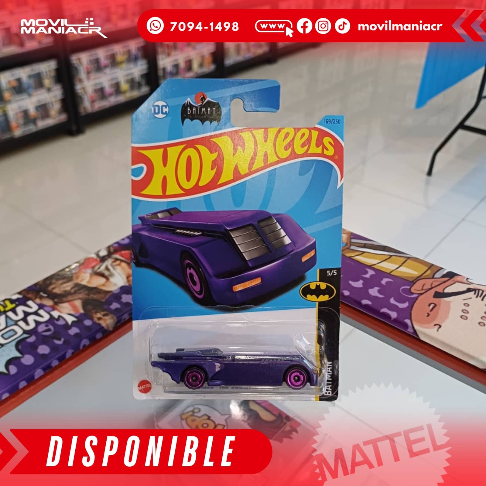 Hot Wheels Batman Batmobile (169/250) 2023 – Morado (Stock) ¡Disponible Ahora! 1 Hot Wheels Batman Batmobile (169250) 2023 – Morado (Stock) ¡Disponible Ahora!
