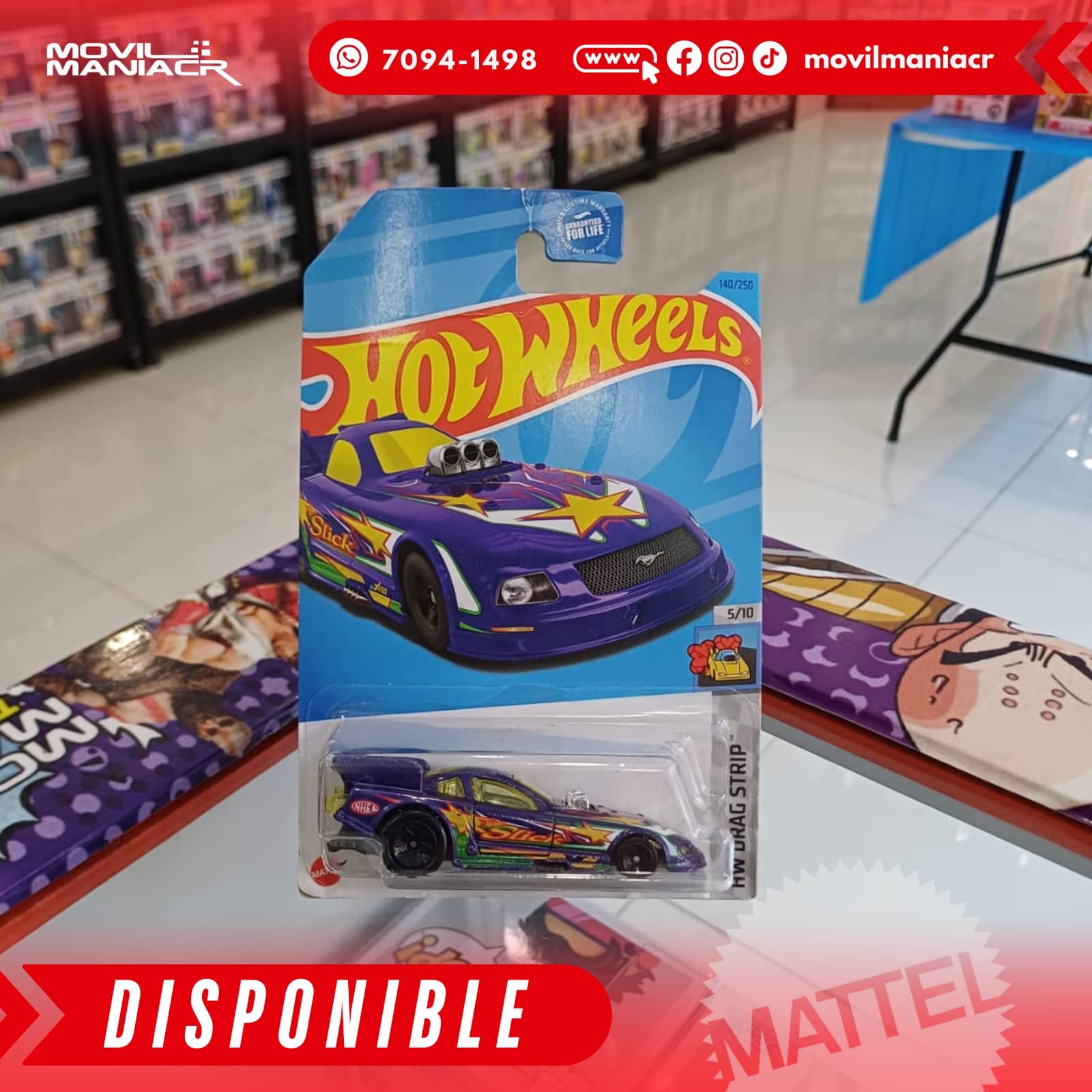 Hot Wheels Mustang NHRA Funny Car (140/250) 2023 – Morado (Stock) ¡Disponible Ahora! 1 Hot Wheels Mustang NHRA Funny Car (140250) 2023 – Morado (Stock) ¡Disponible Ahora!