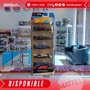 5-Pack Hot Wheels Formula 1 2025 (Stock) ¡Disponible Ahora!