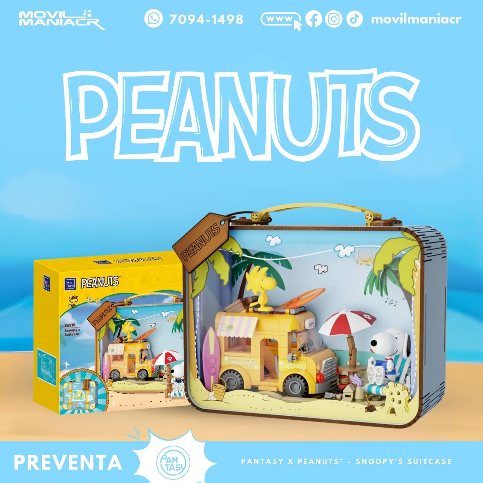 Armable Pantasy Peanuts Snoopy's Suitcase(86910) - (Preventa) ¡Reserva Ahora! 1 Armable Pantasy Peanuts Snoopy's Suitcase(86910) - (Preventa) ¡Reserva Ahora!