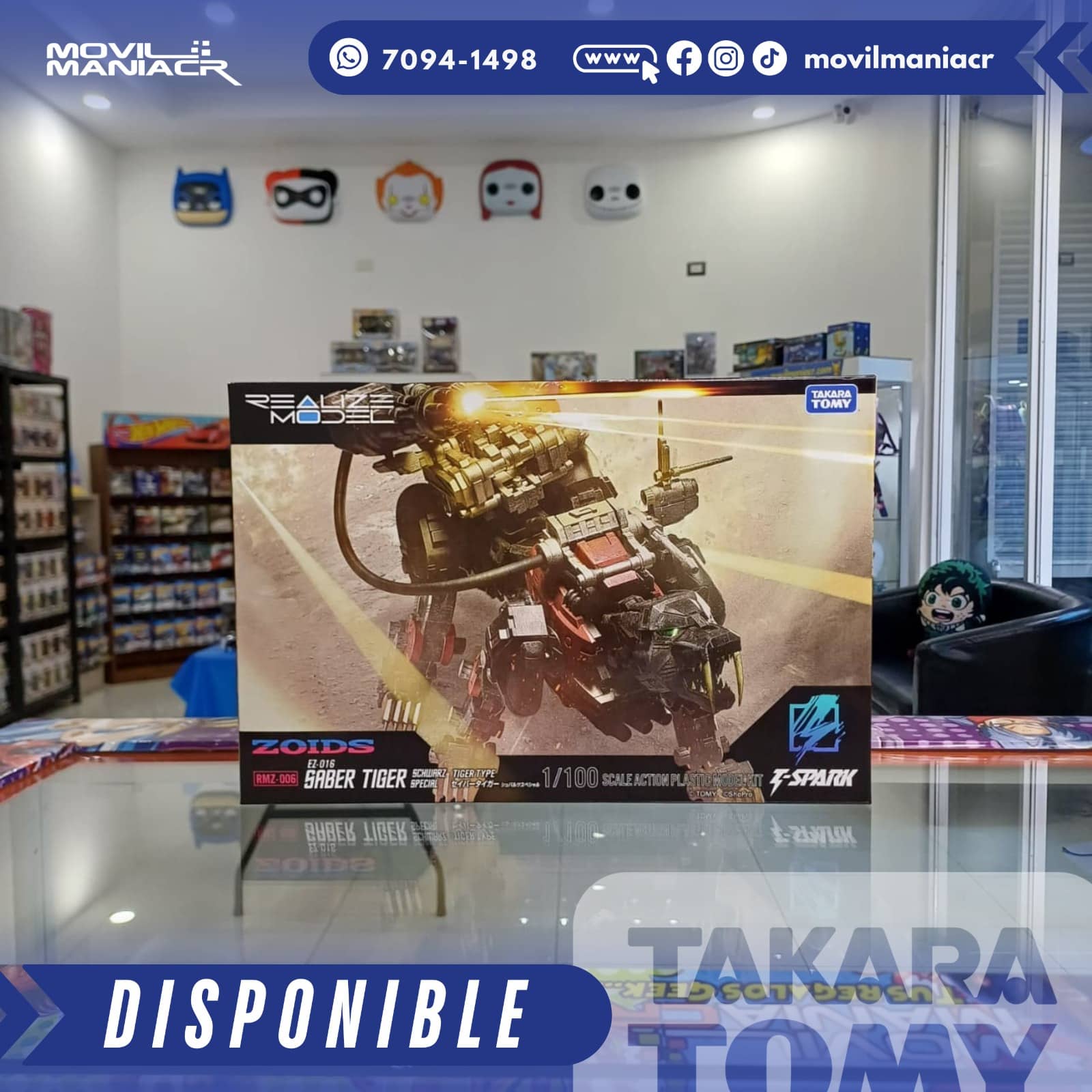 Figura Armable Takara Tomy Zoids RMZ-006 Saber Tiger Schwarz Special Version – (Stock) ¡Disponible Ahora! 1 Figura Armable Takara Tomy Zoids RMZ-006 Saber Tiger Schwarz Special Version – (Stock) ¡Disponible Ahora!