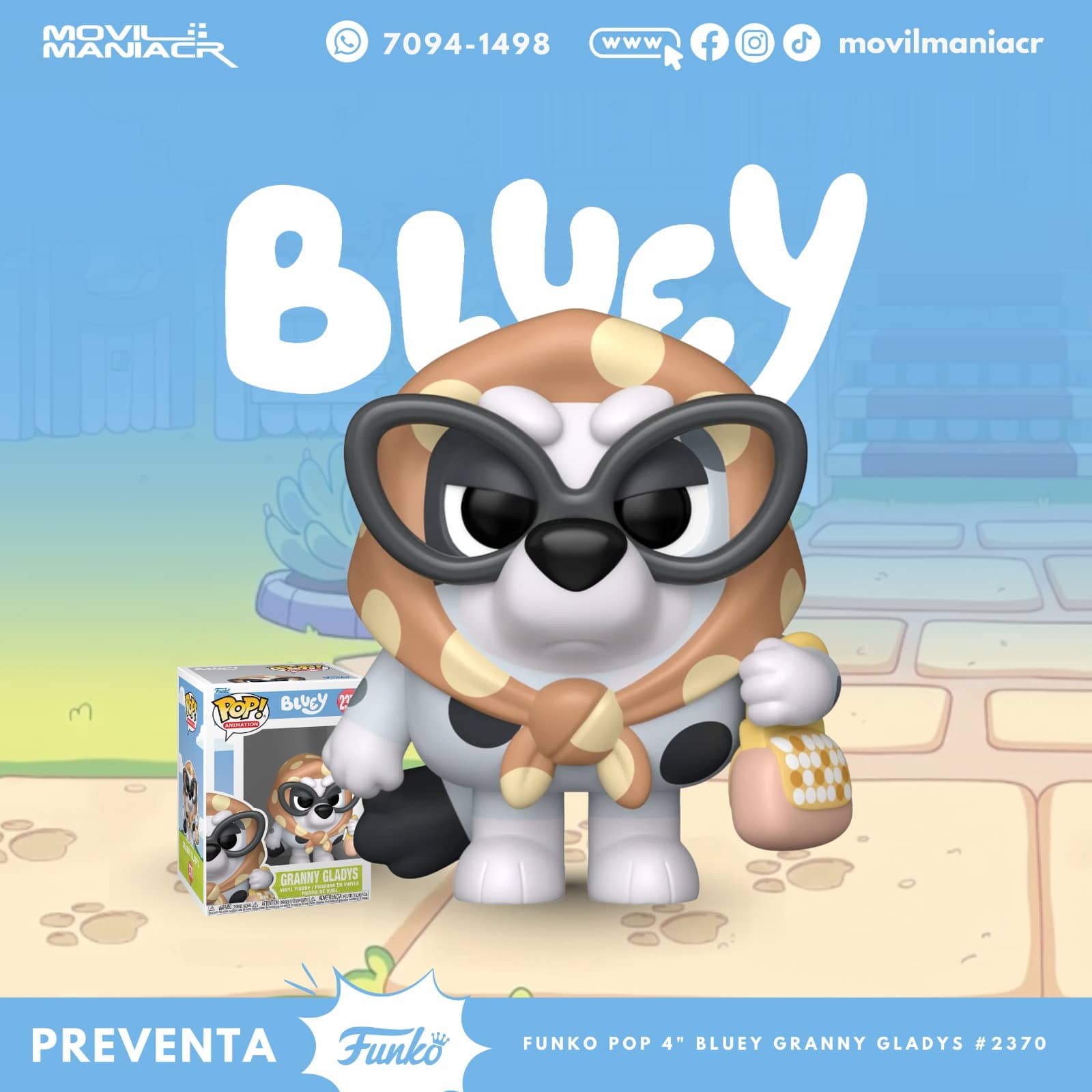 Funko Pop Bluey Granny Gladys #2370 - (Preventa) ¡Reserva Ahora! 1 Funko Pop Bluey Granny Gladys #2370 - (Preventa) ¡Reserva Ahora!