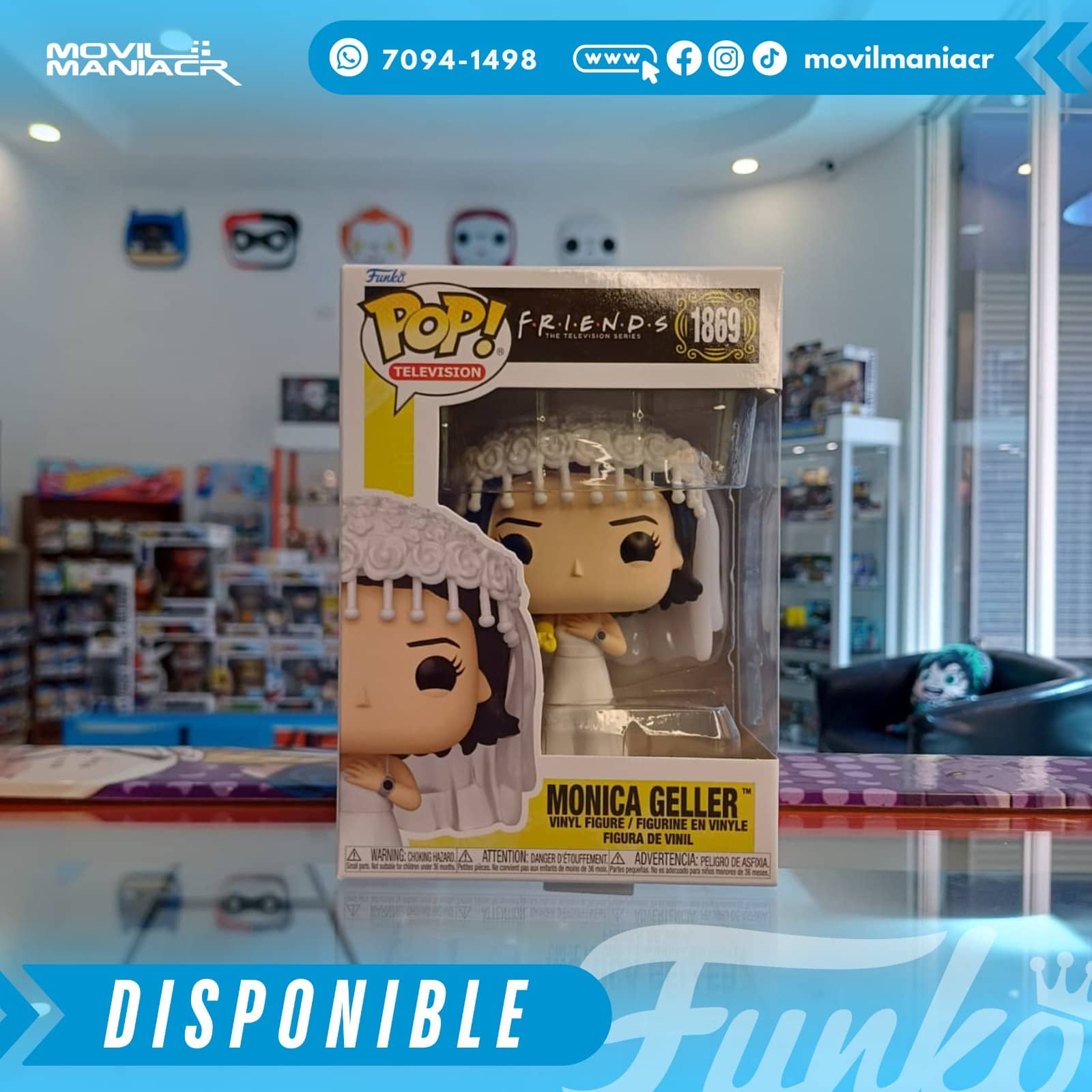 Funko Pop Friends Monica Geller #1869 - (Stock) ¡Disponible Ahora! 2 Funko Pop Friends Monica Geller #1869 - (Stock) ¡Disponible Ahora! - Imagen 2