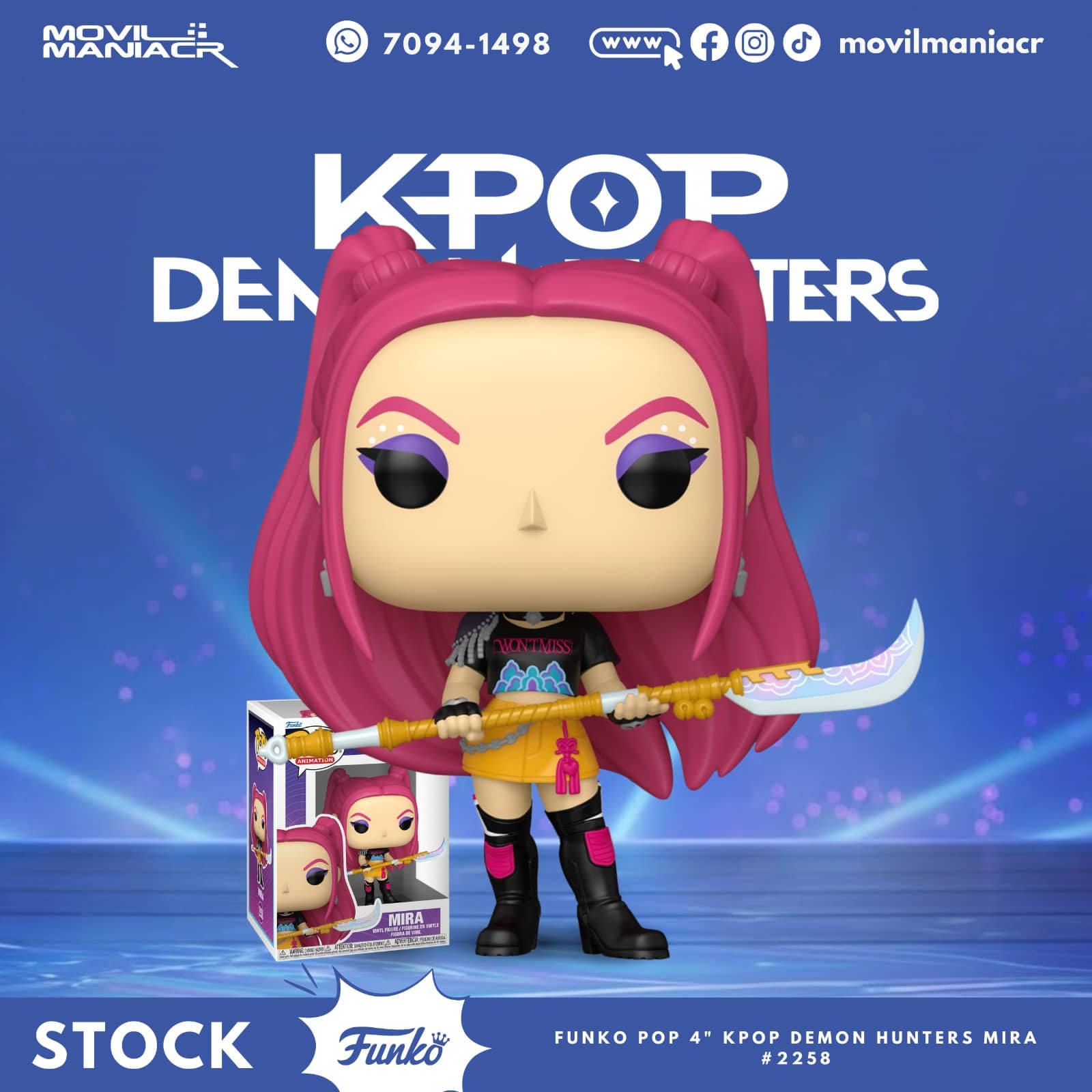 Funko Pop K-Pop Demon Hunters Mira #2258 - (Stock) ¡Disponible Ahora! 1 Funko Pop K-Pop Demon Hunters Mira #2258 - (Stock) ¡Disponible Ahora!