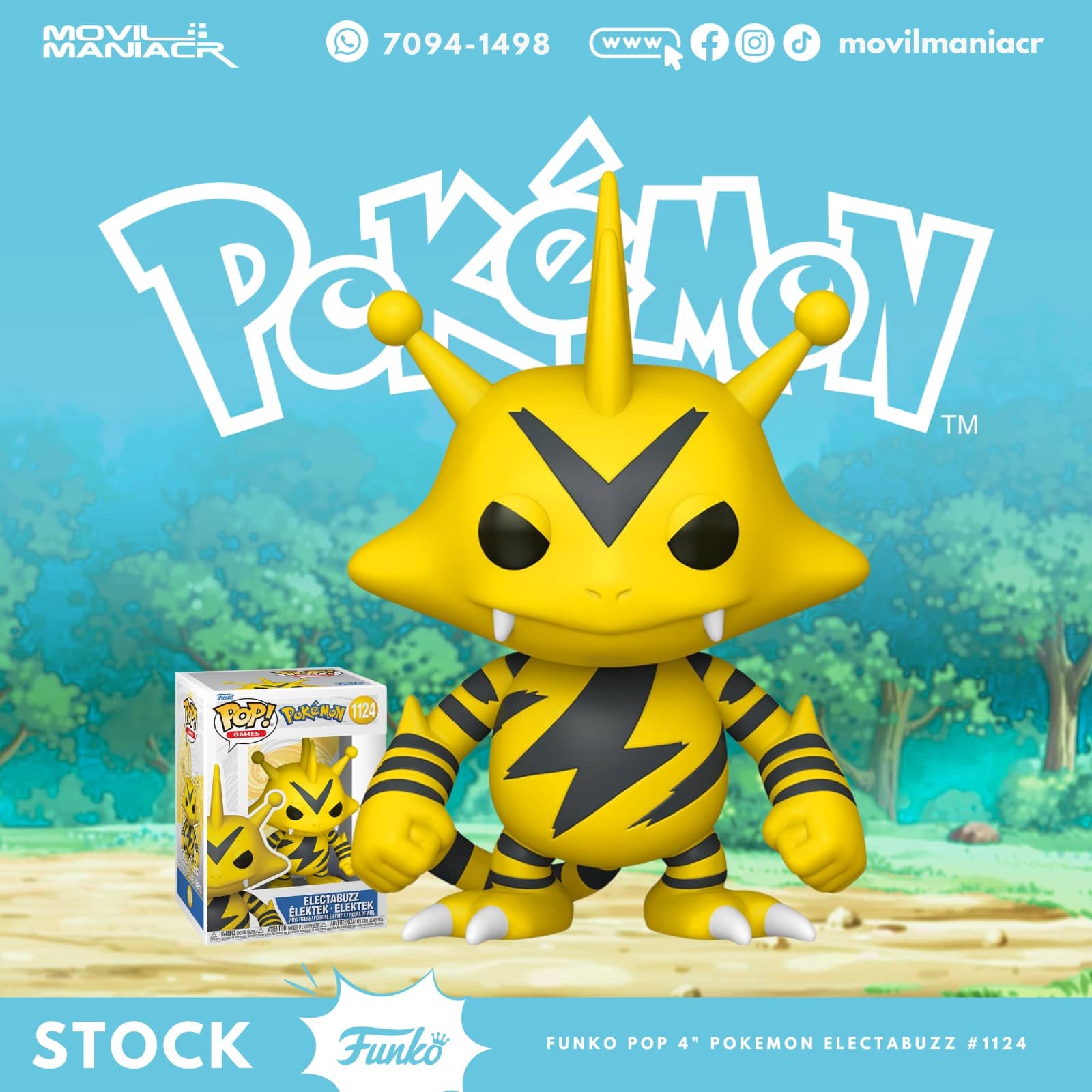 Funko Pop Pokémon Electabuzz #1124 - (Stock) ¡Disponible Ahora! 1 Funko Pop Pokémon Electabuzz #1124 - (Stock) ¡Disponible Ahora!