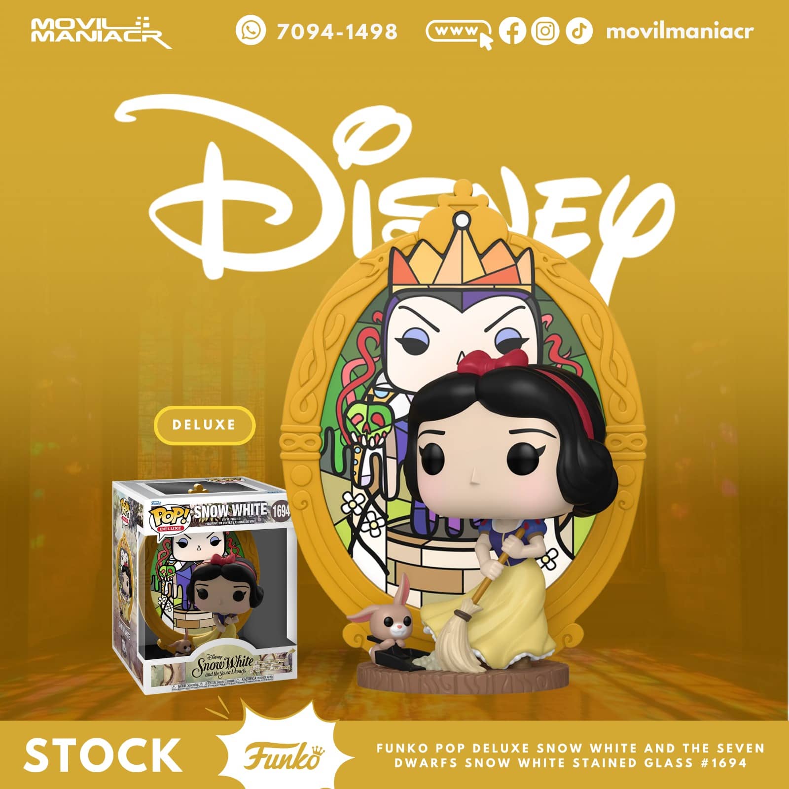 Funko Pop Snow White Stained Glass #1694 - Deluxe (Stock) ¡Disponible Ahora! 1 Funko Pop Snow White Stained Glass #1694 - Deluxe (Stock) ¡Disponible Ahora!